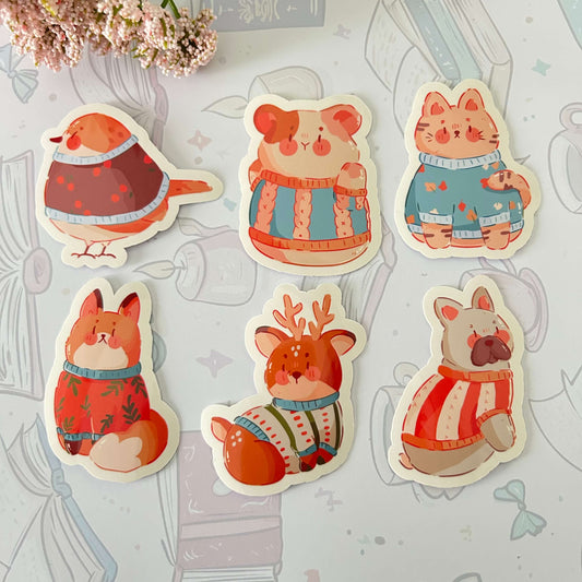 Cozy Critters Sticker Set