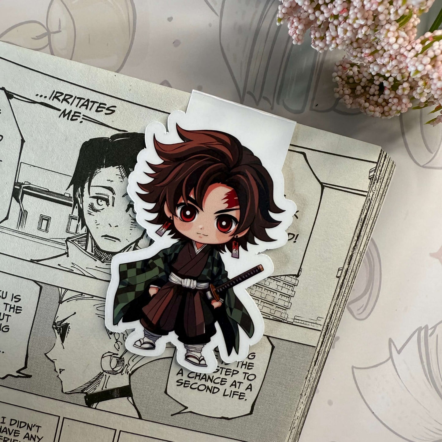 Anime Chibi Slayer Magnetic Bookmark