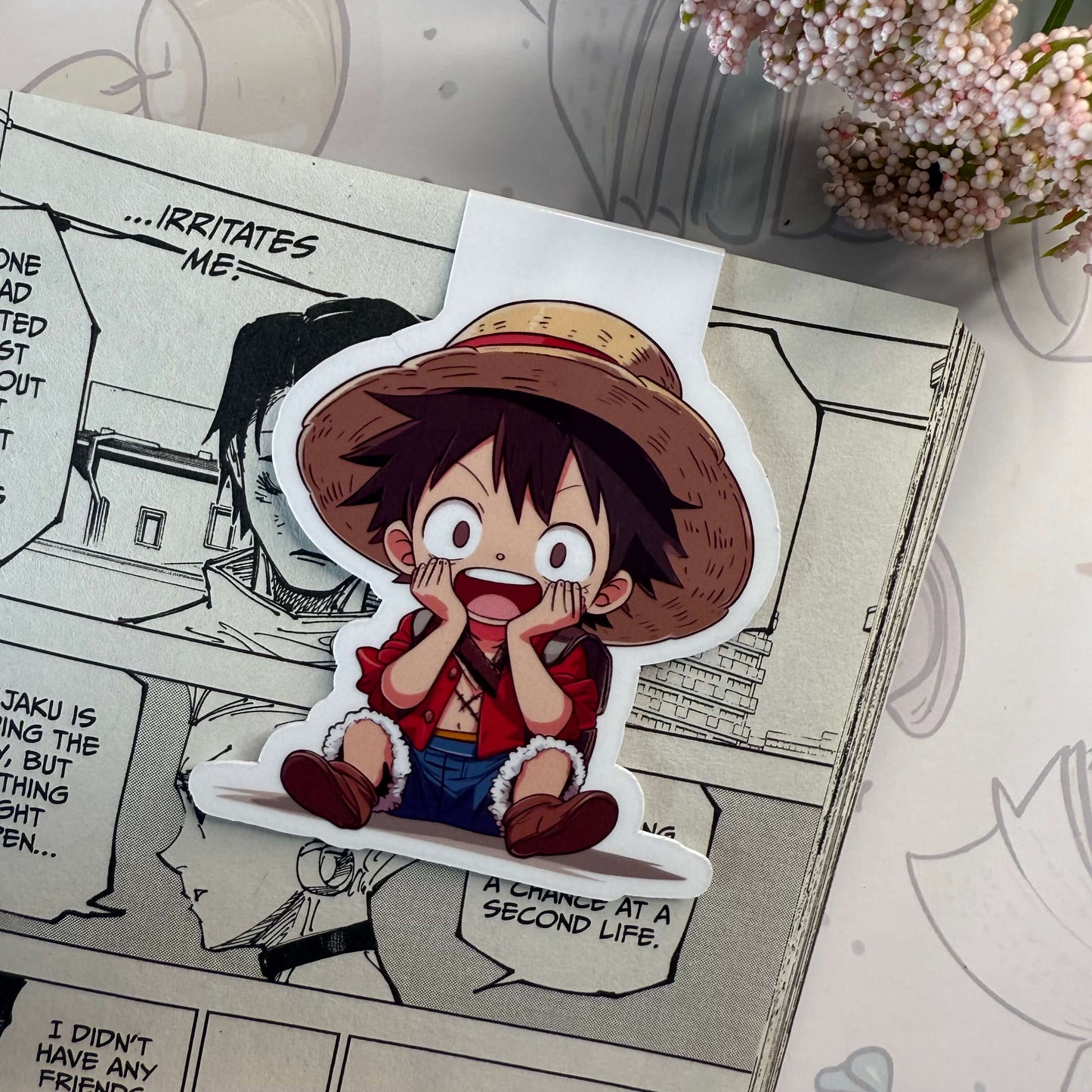 Anime Chibi Pirate Captain Magnetic Bookmark