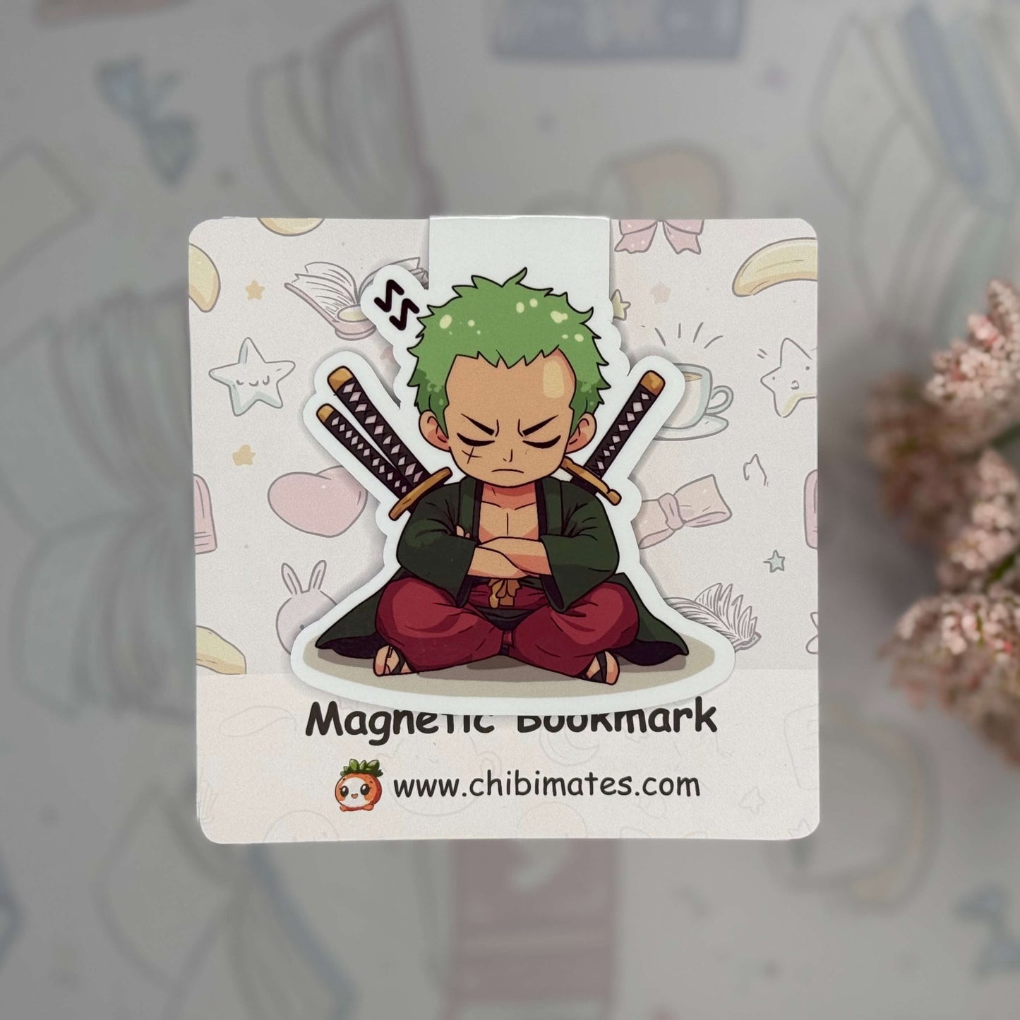 Anime Chibi Pirate Swordsman Magnetic Bookmark