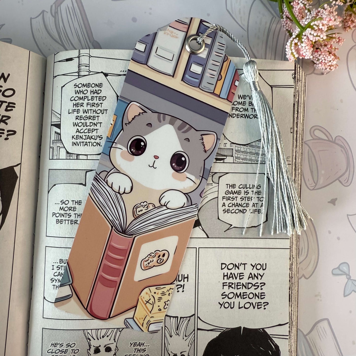 Curious Cat Library Bookmark