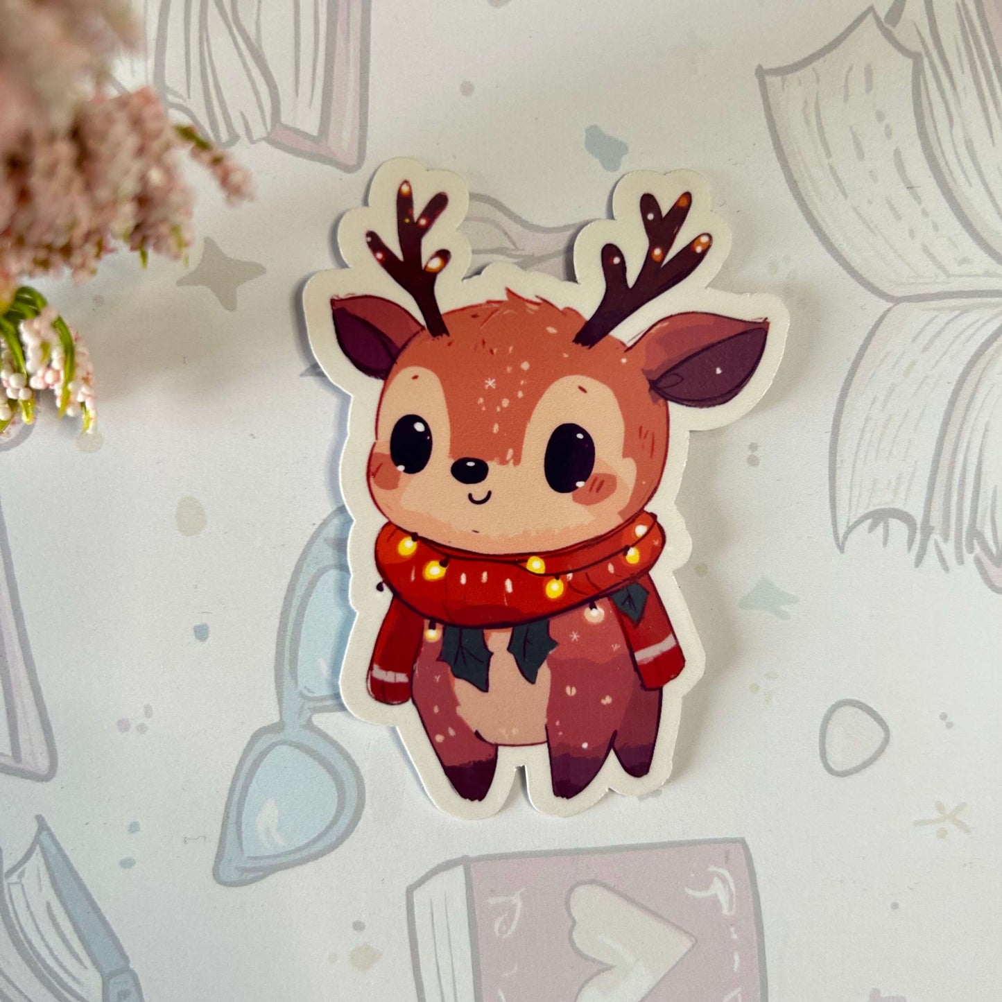 Cozy Glow Deer Sticker