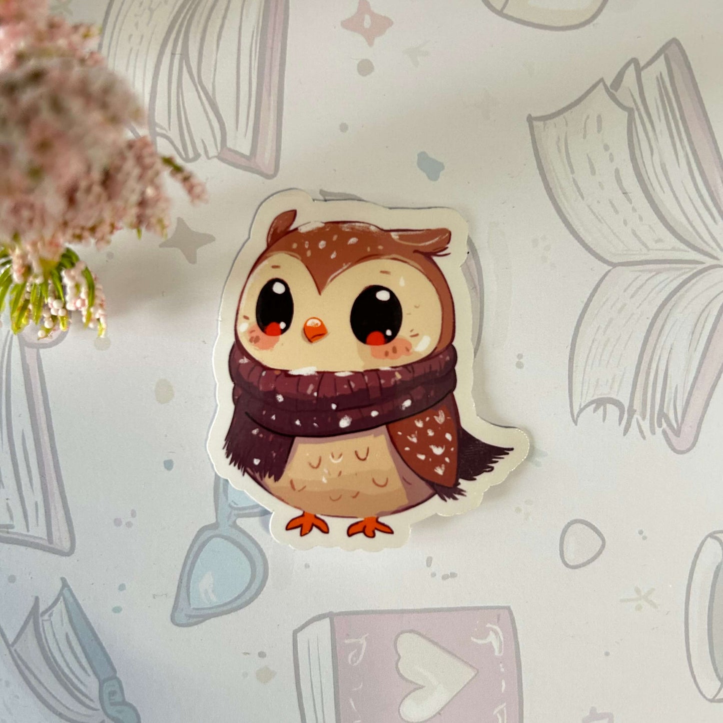 Cozy Owl Whispers Stickers