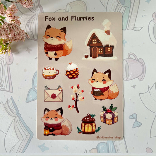 Fox and Flurries Sticker Sheet