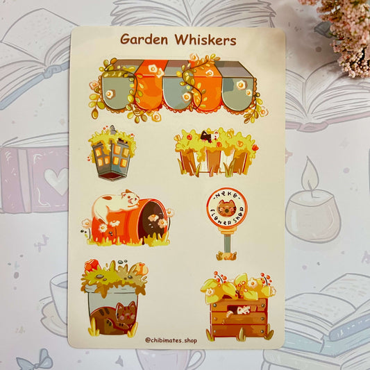 Garden Whiskers Sticker Sheet