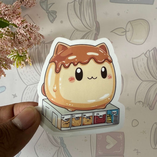 Pudding Cat Glossy Sticker